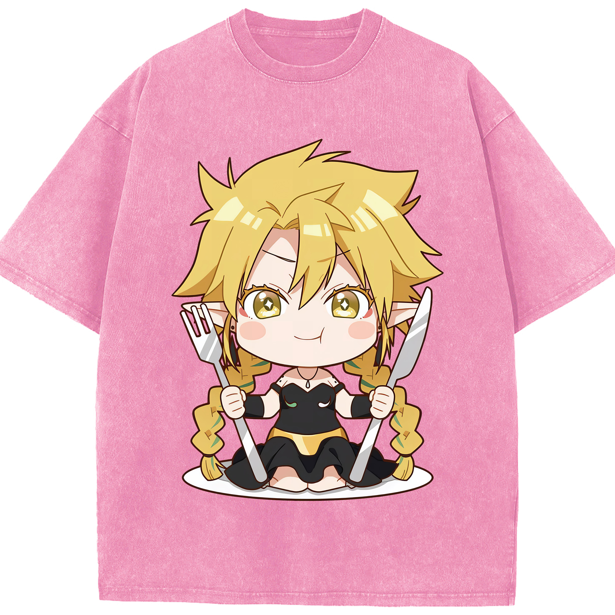 （画像用） 転スラ Regarding Reincarnated to Slime 綿100% ヴィンテージ風 半袖Tシャツ（フロントプリント）